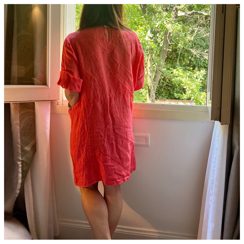 18 MADE IN ITALY 🇮🇹 LINEN DRESS

Posh live from Italy - Picture 4 of 4